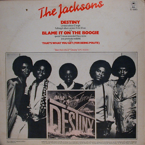 The shops JACKSONS DESTINY ALBUM