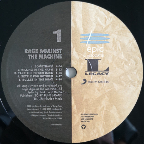 Buy Rage Against The Machine : Rage Against The Machine (LP, Album