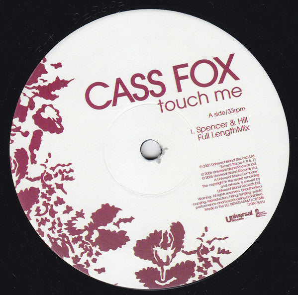 Buy Cassandra Fox Touch Me 12 Online For A Great Price Strummer Room Records 