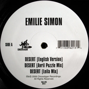 Emilie Simon : Desert (12", Single)