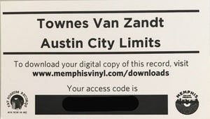 Townes Van Zandt : Live At Austin City Limits (LP, Album, RSD)