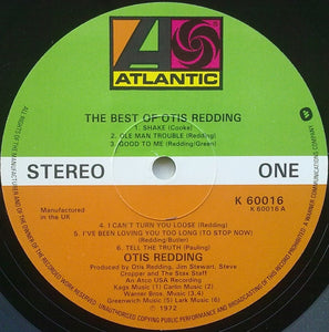 Otis Redding : The Best Of Otis Redding (2xLP, Comp)