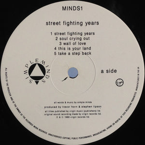 Simple Minds : Street Fighting Years (LP, Album)