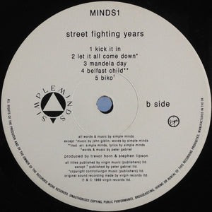 Simple Minds : Street Fighting Years (LP, Album)