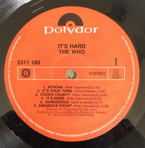 The Who : It's Hard (LP, Album)