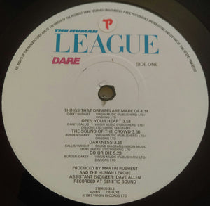 The Human League : Dare (LP, Album, EMI)