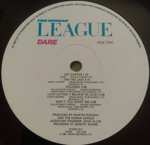 The Human League : Dare (LP, Album, EMI)