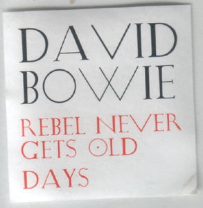 David Bowie : Rebel Never Gets Old (12", Pic)