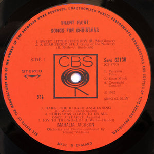 Mahalia Jackson : Silent Night (Songs For Christmas) (LP, Album, RP)