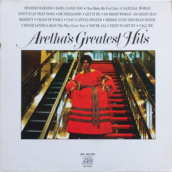 Aretha Franklin : Aretha's Greatest Hits (LP, Comp, RE)