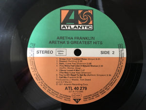 Aretha Franklin : Aretha's Greatest Hits (LP, Comp, RE)