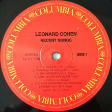 Load image into Gallery viewer, Leonard Cohen : Recent Songs (LP, Album, RE, 180)
