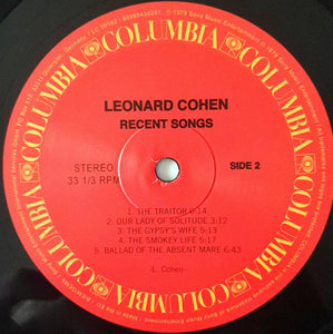 Leonard Cohen : Recent Songs (LP, Album, RE, 180)