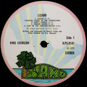 King Crimson : Lizard (LP, Album, RP, Lam)