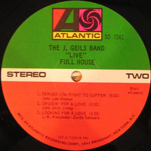 Load image into Gallery viewer, The J. Geils Band : &quot;Live&quot; Full House (LP, Album, PR )
