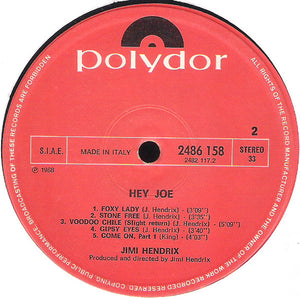 Jimi Hendrix : Hey Joe (LP, Comp, RE)