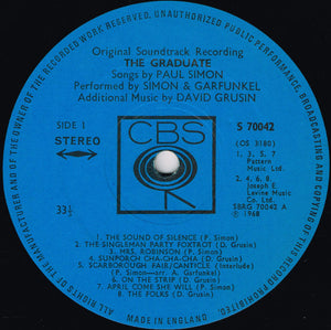 Simon & Garfunkel, Dave Grusin : The Graduate (Original Soundtrack) (LP, Album)