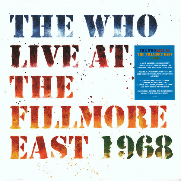 The Who : Live At The Fillmore East 1968 (3xLP, RM, 180)