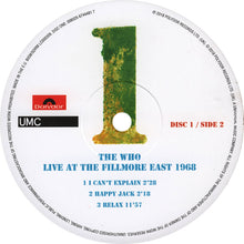 Load image into Gallery viewer, The Who : Live At The Fillmore East 1968 (3xLP, RM, 180)
