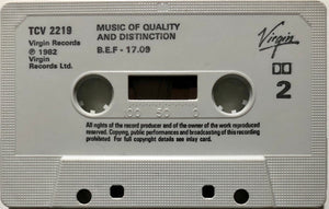 British Electric Foundation : Music Of Quality And Distinction Volume One (Cass, Album)