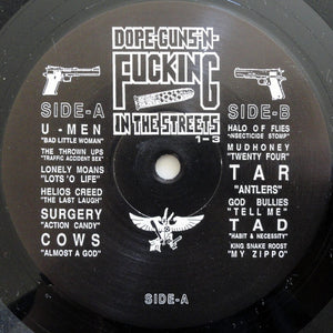 Various : Dope-Guns-'N-Fucking In The Streets Volume 1-3 (LP, Comp)