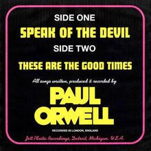 Load image into Gallery viewer, Paul Orwell : Speak Of The Devil (7&quot;, Single, Ltd, Red)
