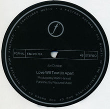 Load image into Gallery viewer, Joy Division : Love Will Tear Us Apart (12&quot;, Single, RP, A3/)
