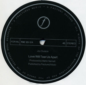 Joy Division : Love Will Tear Us Apart (12", Single, RP, A3/)