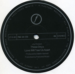 Joy Division : Love Will Tear Us Apart (12", Single, RP, A3/)