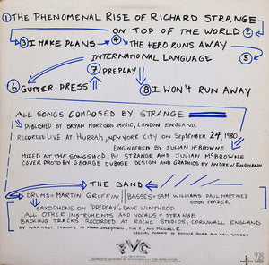 Richard Strange : The Live Rise Of Richard Strange (LP, Album)