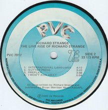 Load image into Gallery viewer, Richard Strange : The Live Rise Of Richard Strange (LP, Album)
