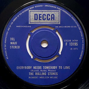 The Rolling Stones : Street Fighting Man / Surprise Surprise / Everybody Needs Somebody To Love (7", Maxi)