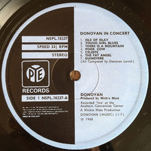 Load image into Gallery viewer, Donovan : Donovan In Concert (LP, Album, RE)
