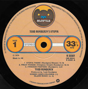 Utopia (5) : Todd Rundgren's Utopia (LP, Album)