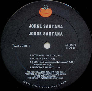 Jorge Santana : Jorge Santana (LP, Album)