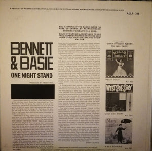 Tony Bennett & Count Basie : One Night Stand (LP, RE)