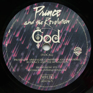 Prince And The Revolution : Purple Rain (7", Single, Pap)