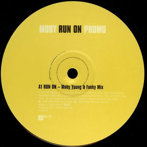 Moby : Run On (12", Promo)