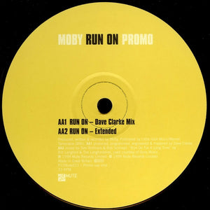 Moby : Run On (12", Promo)