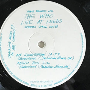 The Who : Live At Leeds (LP, Album, Blu)