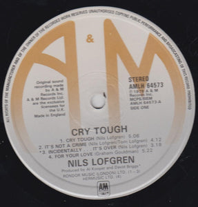 Nils Lofgren : Cry Tough (LP, Album, RE)