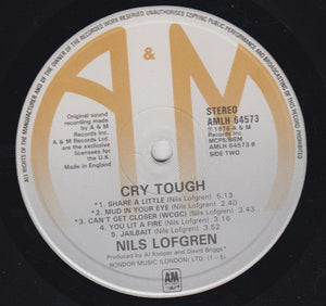 Nils Lofgren : Cry Tough (LP, Album, RE)