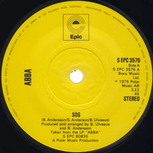 Load image into Gallery viewer, ABBA : SOS (7&quot;, Single, Yel)
