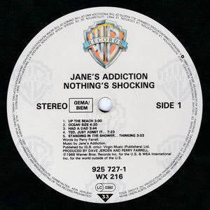 Jane's Addiction : Nothing's Shocking (LP, Album)