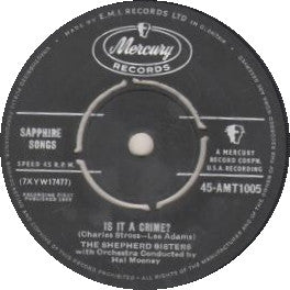 The Shepherd Sisters : Dancing Baby / Is It A Crime (7", Single)