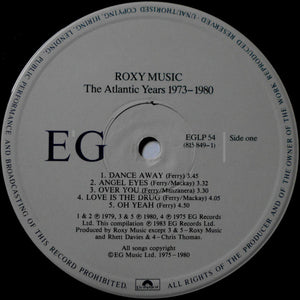 Roxy Music : The Atlantic Years 1973 - 1980 (LP, Comp, Big)