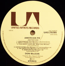 Load image into Gallery viewer, Don McLean : American Pie (LP, Album)
