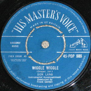 Don Lang : Wiggle Wiggle (7", Single)