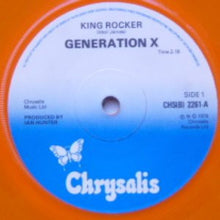 Load image into Gallery viewer, Generation X (4) : King Rocker (7&quot;, Single, Ltd, M/Print, Ora)
