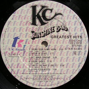 KC & The Sunshine Band : Greatest Hits (LP, Comp)